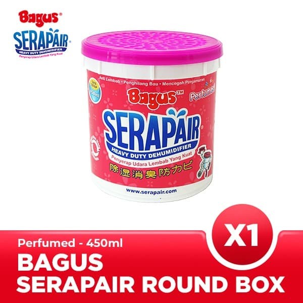 Ktmstore Bagus Serapair Refillable Box 450 ml serap air Round Perfume W-20409