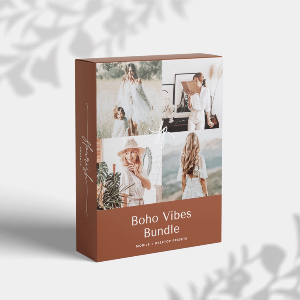 80+ Boho Vibes Bundle Preset Lightroom 80+ in 8 Packs Mobile IOS/Android &amp; Dekstop