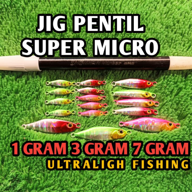 MICRO JIG|Assist hok 1GRAM|3GRAM|7GRAM Super micro metal jig tetra killer