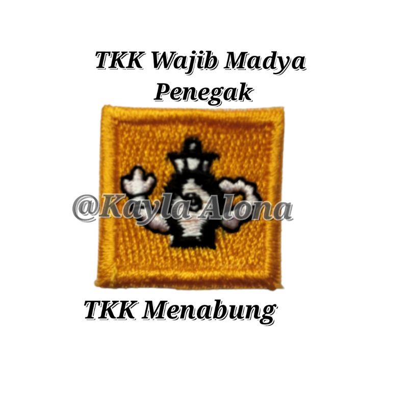 BET / BADGE TKK WAJIB MADYA PENEGAK ( HARGA 1 PAKET = ISI 10 TKK WAJIB )