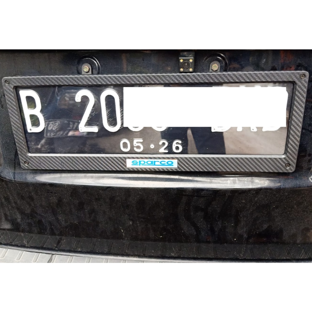 Cover Plat Nomor Mobil Acrylik CARBON Tempat Plat Nomor CARBON