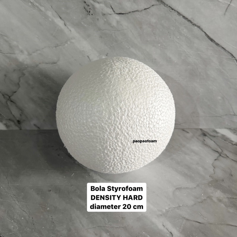 Bola Gabus / Bola Styrofoam Bola Bulat Dekorasi diameter 20 cm