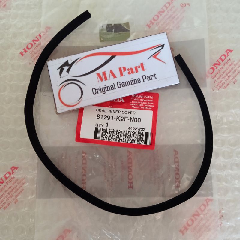 KARET SEAL SIL INNER INER COVER RAIL NEW SCOOPY 2020-2021 81291-K2F-N00 ASLI AHM