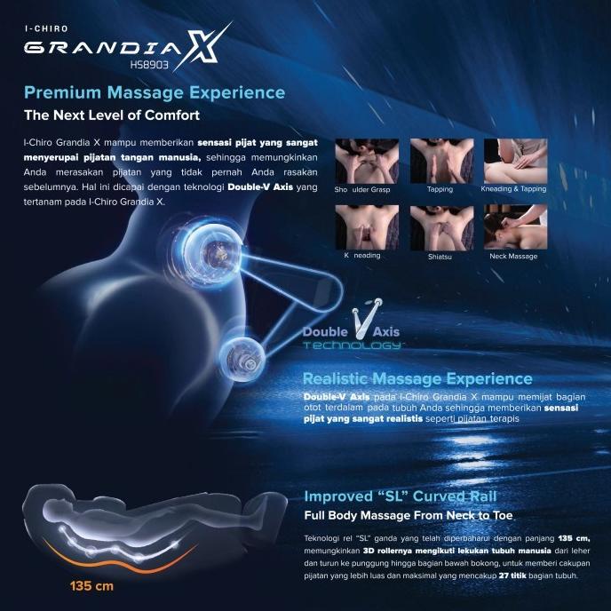 Kursi Pijat Advance Ichiro Grandia X Massage Chair Elektrik
