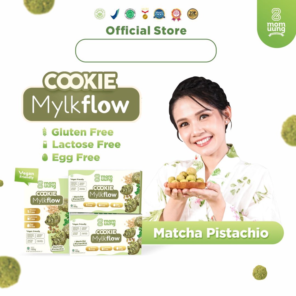 Mom Uung Cookie Mylkflow 150 gr | Momuung cookies | Cookies ASI booster | Camilan Ibu Menyusui