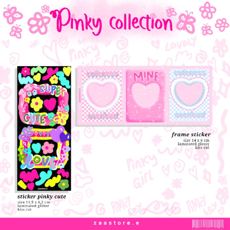 

pinky collection (frame stiker and Deco sticker)