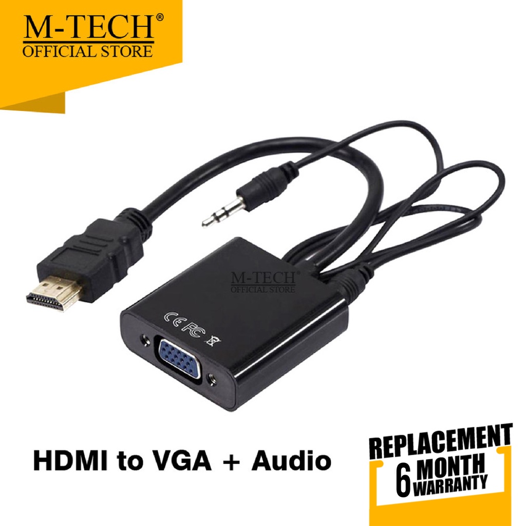 Converter Kabel HDMI to VGA + Audio