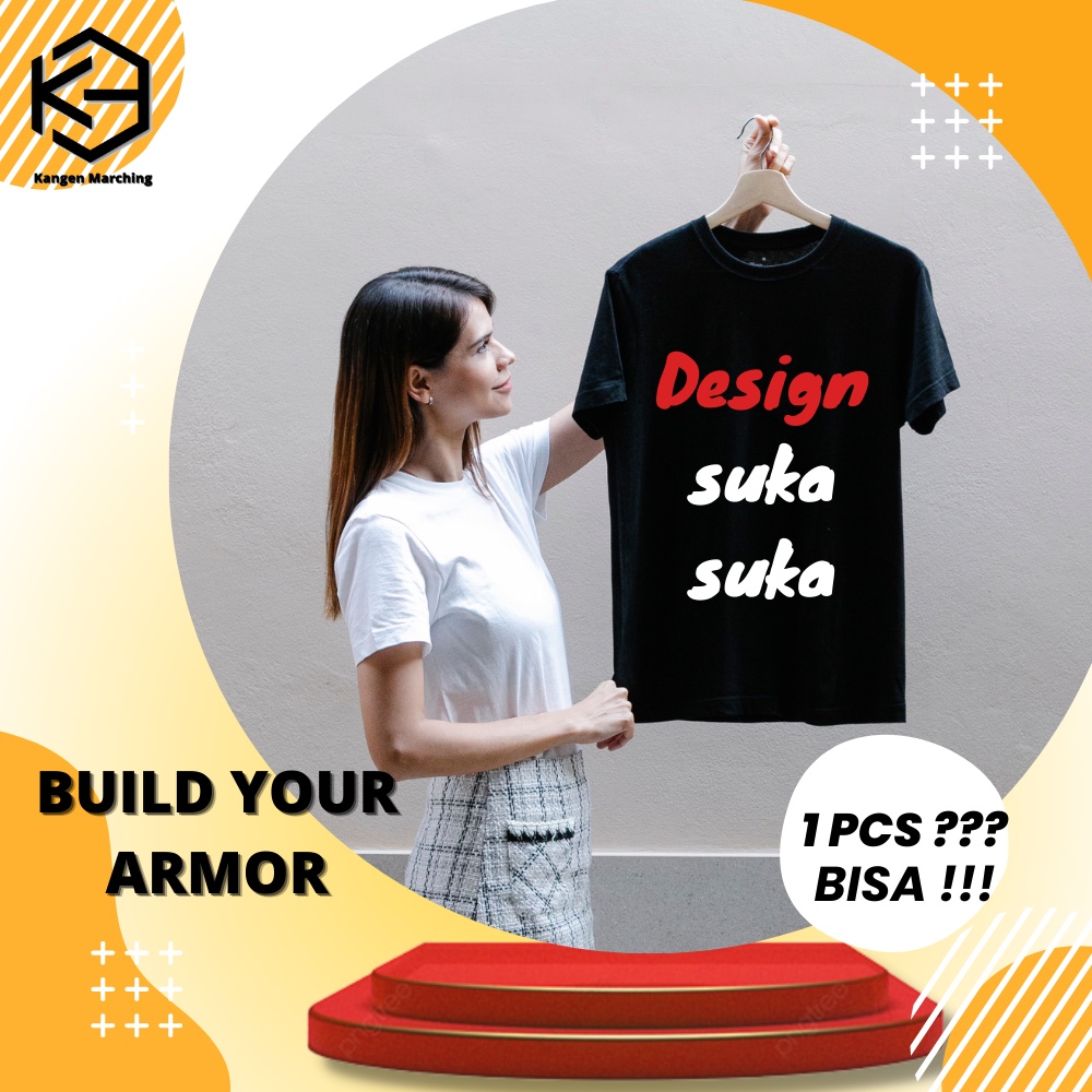 [Kangen Marching] Pakaian Kaos T Shirt Cutom Sablon Desain Design Sendiri suka suka Marching Band Dr