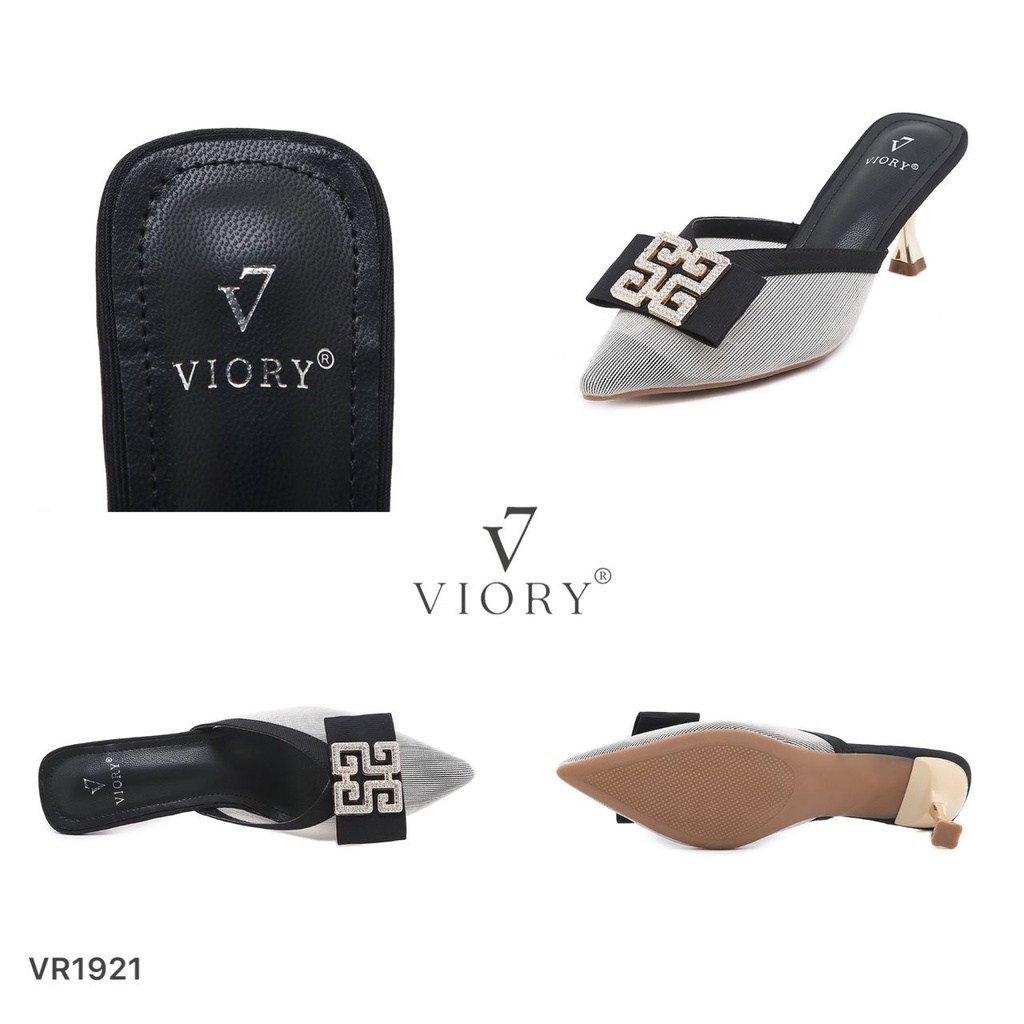 VIORY Sepatu Wanita Mules Heel Shoes #VR1921 ORIGINAL