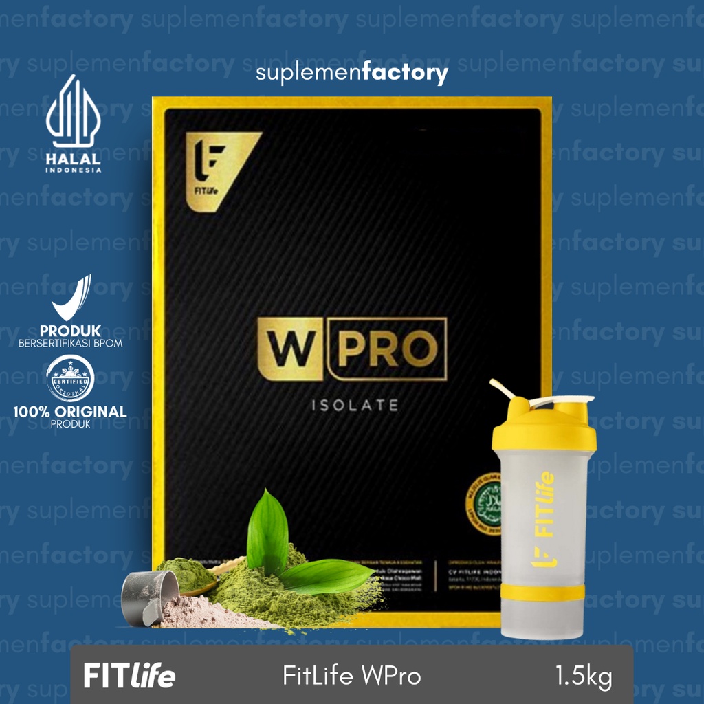 Fitlife W Pro Isolate 1,5 Kg 3 Lbs Whey Protein Isolate Wpro Fit Life