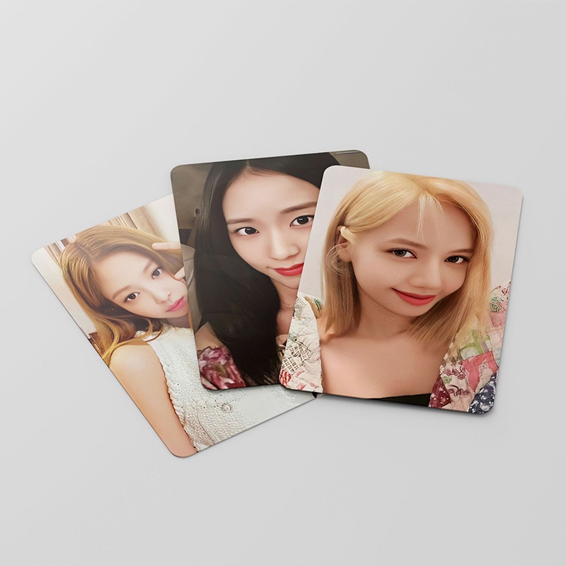 55pcs / box Kartu Foto LOMO Blackpink Jennie Jisoo