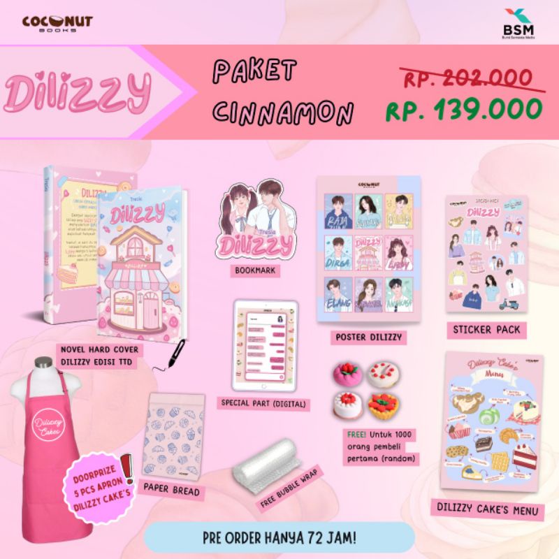 COD PRE ORDER NOVEL DILLIZY BY TRESIA (NOVEL WATTPAD)