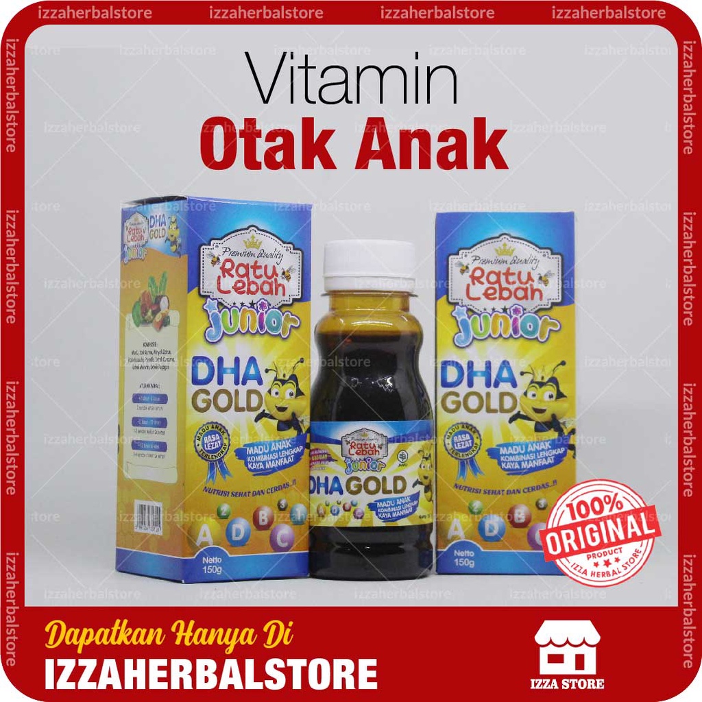 Madu Anak Pintar Madu Anak Ratu Lebah Junior DHA GOLD Penambah Nafsu Makan Dan Otak Anak Cerdas