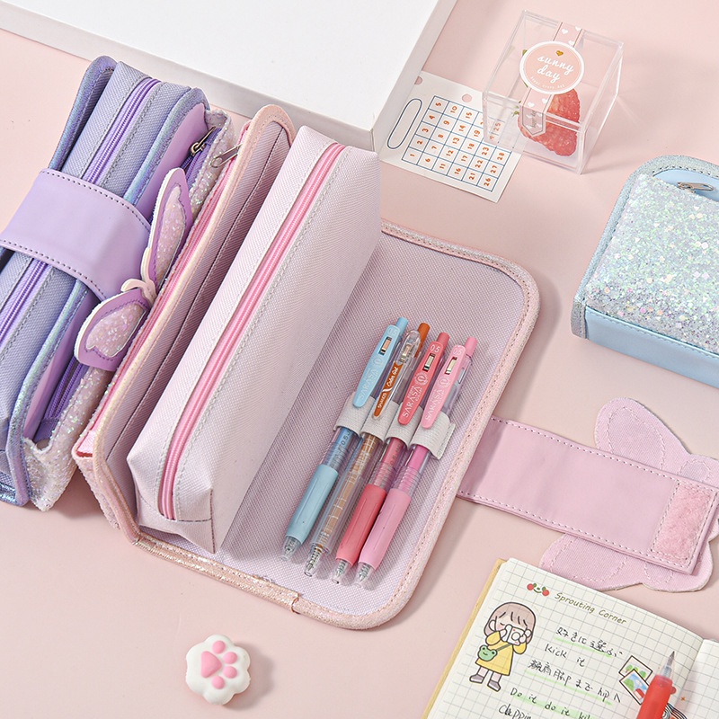 

Multi-Layer Pencil Case Large Capacity Pencil Bag Office Stationery School Supplies Multifunctional