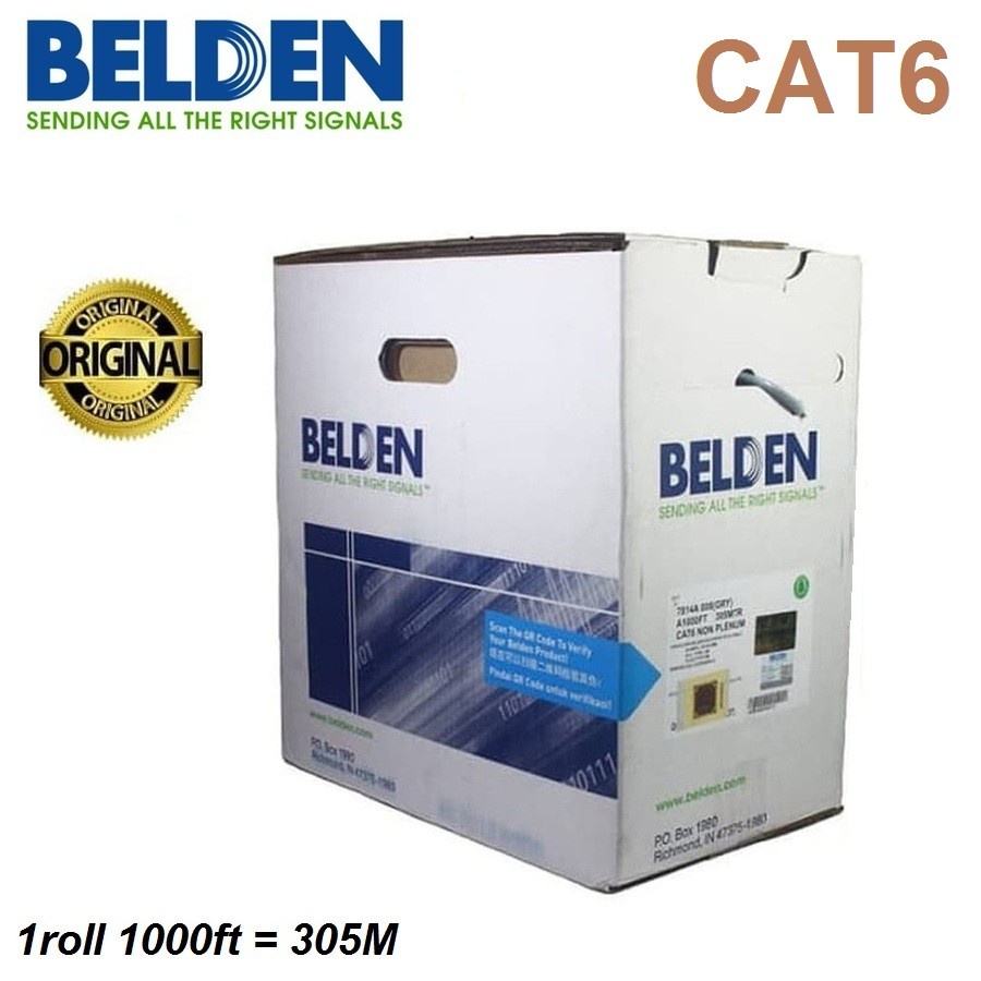 Kabel LAN Belden USA Cat6 - Kabel UTP Cat 6 Belden USA ORIGINAL