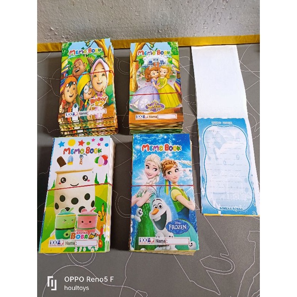 

20PCS BUKU MEMO/MEMO BOOKS MIX (15x8)