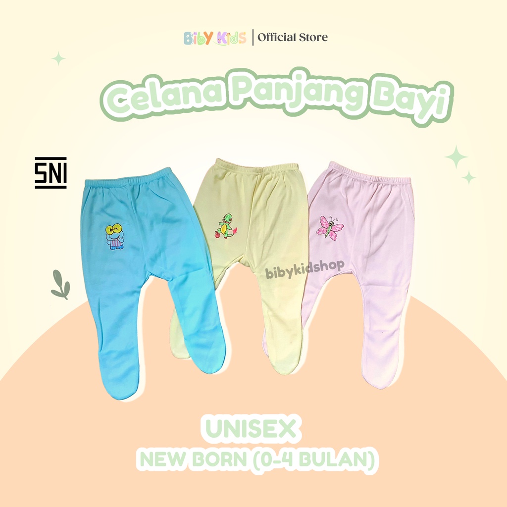 Celana Panjang Bayi Laki Perempuan Baru Lahir Baju Baby Newborn Kaki Tutup Perlengkapan Murah