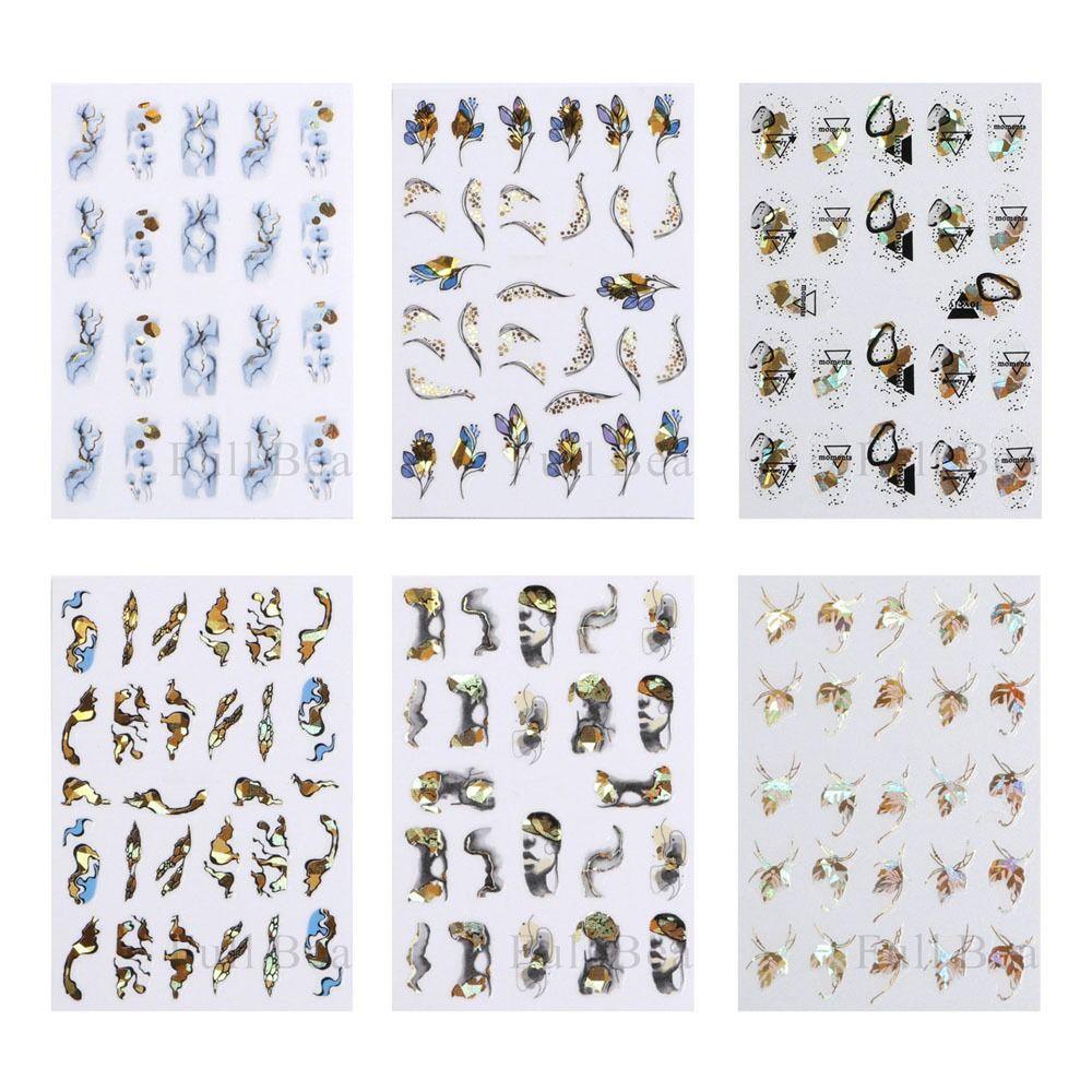 Preva Stiker Nail Art DIY Perekat Diri Manicure Decor Aksesoris Perhiasan Kuku