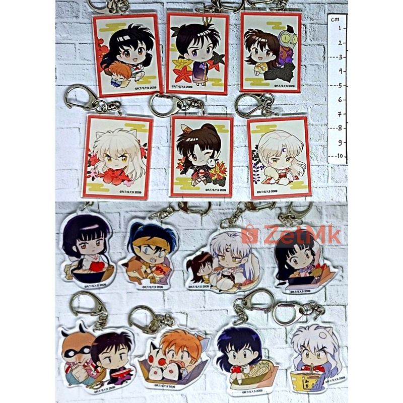 InuYasha Acrylic Keychain Kagome Miroku Sango Sesshoumaru Koga Kikyou