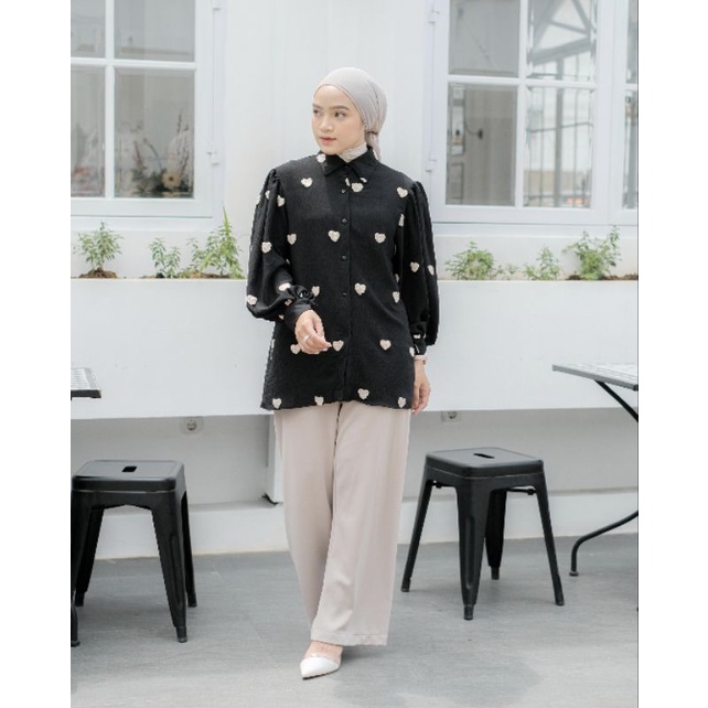 NAVALIA SHIRT / ATASAN WANITA / KEMEJA / BLOUSE / BUSUI