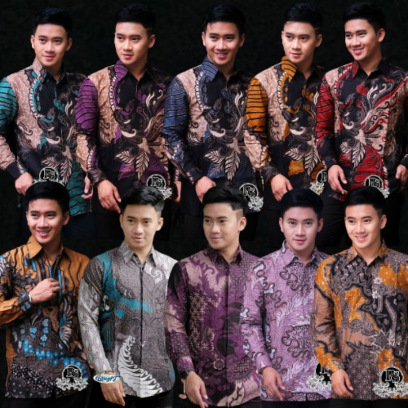 Kemeja hem batik pria/baju seragam kantor kriting