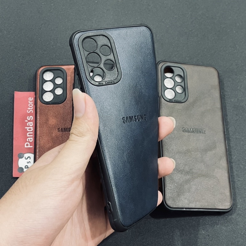 Leather Case Samsung A13 Softcase Kulit Elegan Casing Slim Fit