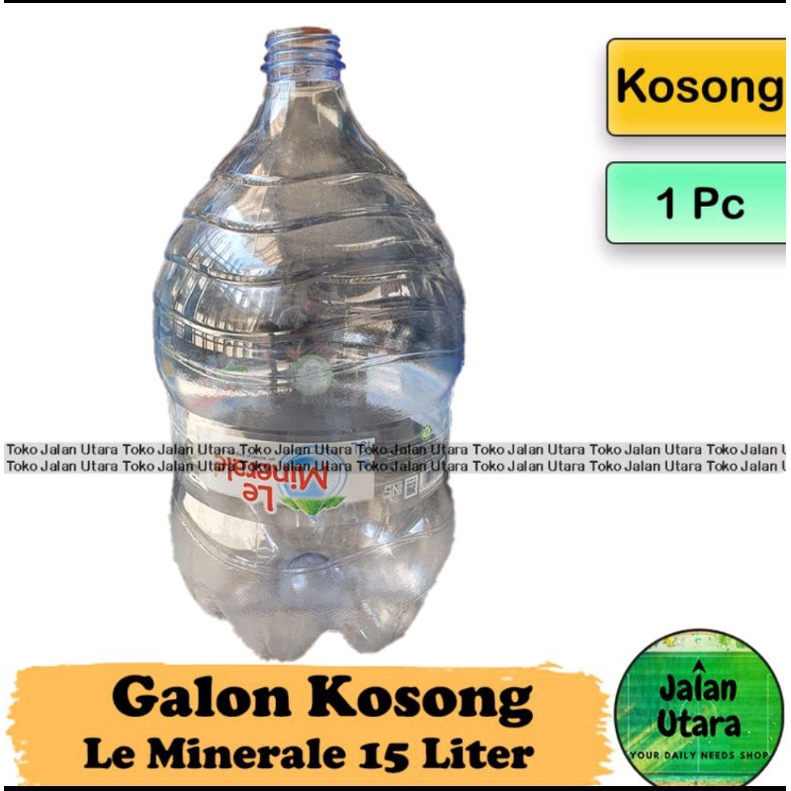 Galon kosong Lemineral 15 Liter 1 Pcs