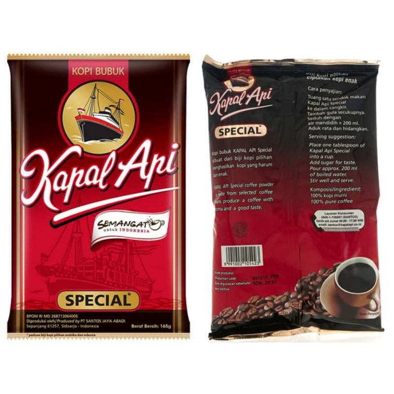 

kopi kapal api spesial 165 gram