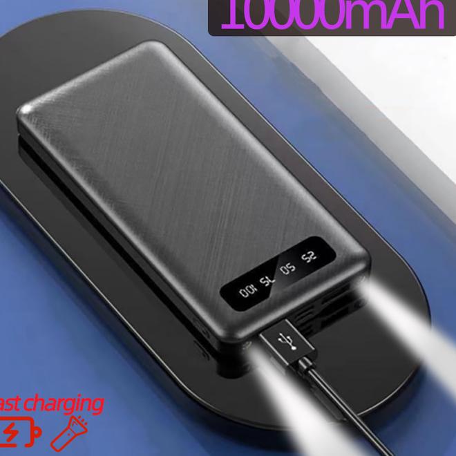 Power Bank Dual USB LCD BASIKE 10000 mAh Mini Murah Fast Charging 2 - 10000 mah
