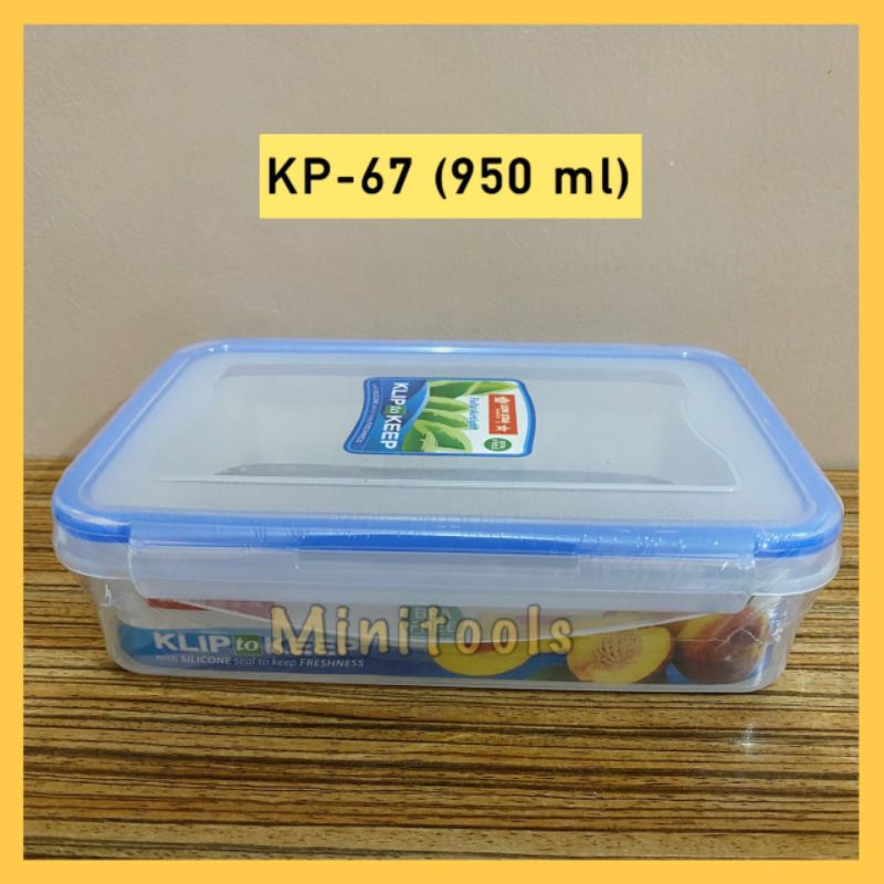 Tempat Kotak Makan / Lunch Box Klip To Keep 1301 Lion Star 950ml KP-67