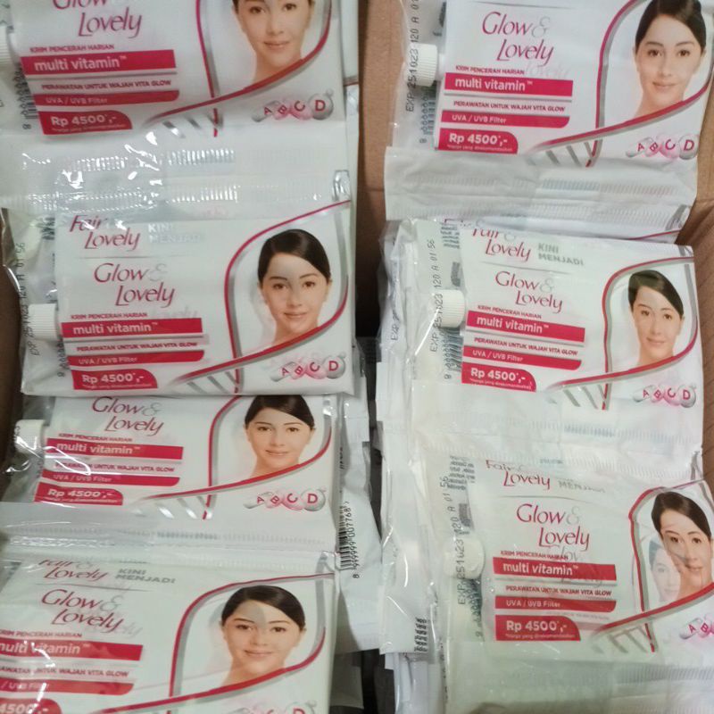 Fair &amp; Lovely cream 7.5g renceng/rentengan (12 sachet)