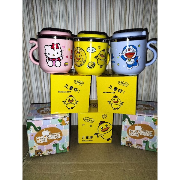 (MURAH) Mug Karakter Stainless Anak / Gelas Minum Anak Motif lucu / Gelas Kaca Karakter/ Mug Anak / Cangkir Anak