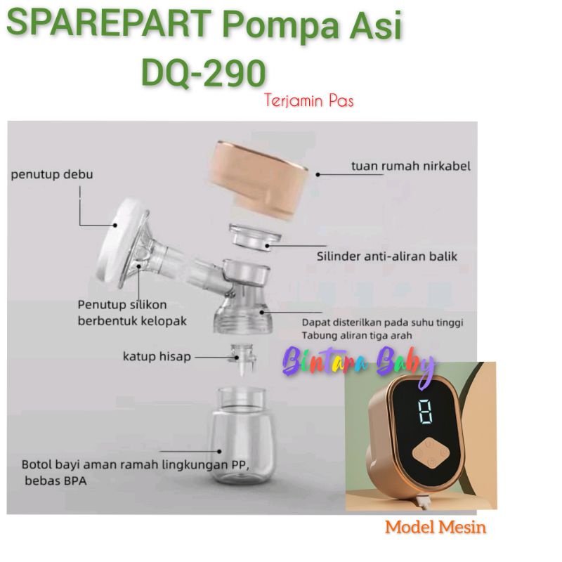 Sparepart Pompa Asi Elektrik Portable DQ-290  / Silicone Corong Valve Pompa Asi DQ 290