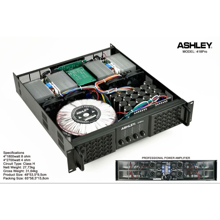 Power Ampli Class H Ashley 418PRO 418 PRO Original ASHLEY