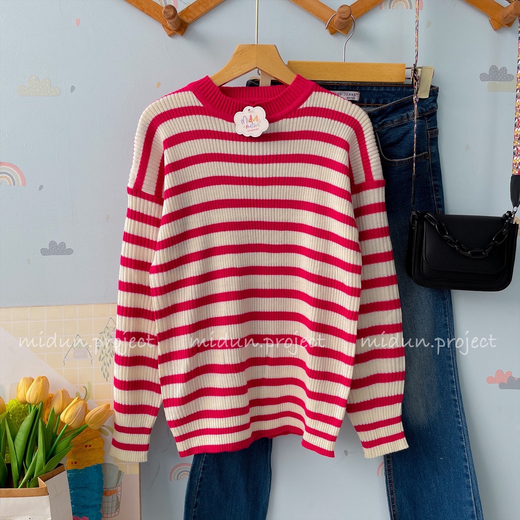 MELVA STRIPE KNITT | RAJUT MOTIF STRIPE