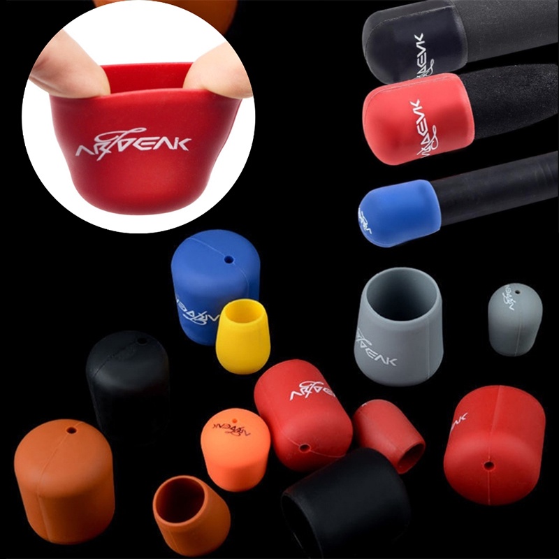 1pc Case Pelindung Gagang Joran Pancing Bahan Silikon Anti Slip Warna Acak