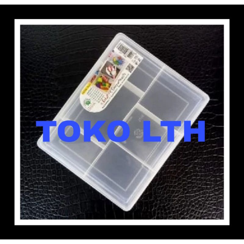 KOTAK PERKAKAS SERBAGUNA SEKAT 6 REIKO 1415 GREEN LEAF BOX KANCING OBAT JARUM