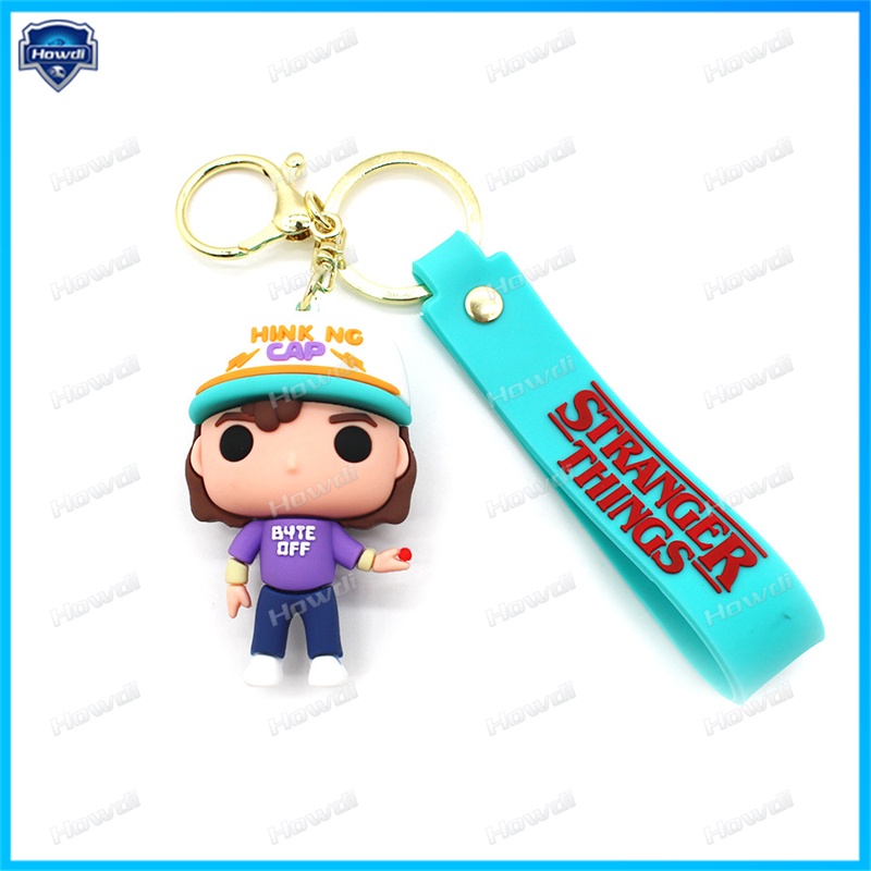 Gantungan Kunci Animasi Disney Gantungan Kunci Stranger Things Keychain Thriller Film Ornamen Gantungan Kunci Kreatif Koleksi Gantungan Kunci Mobil Pria