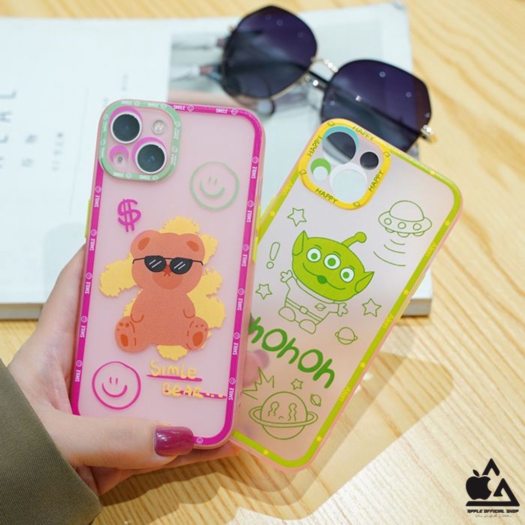 Softcase Motif LUCU Kartun DISNEY iPhone 13 PRO MAX 12 PRO MAX 11 PRO MAX XR X XS Max 7 7+ 8 8+ SE 2 3 With Camera Pelindung Kamera PROTECT Soft Case Cartoon Silikon Jelly Clear