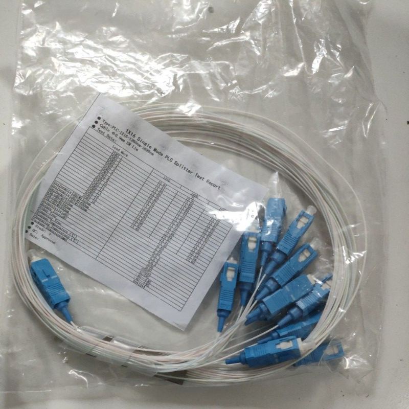 Passive Splitter PLC 1 : 16 SC UPC Fiber Optic Pasif Splitter Micro 1:16 FTTH FO