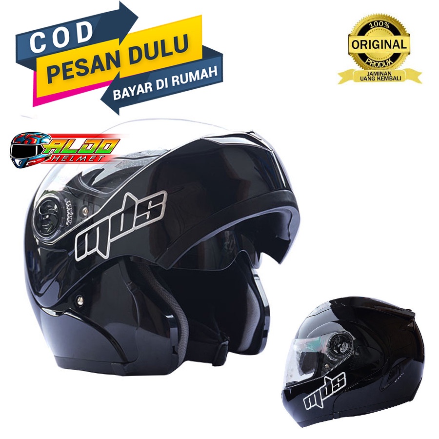 HELM MDS | MDS PRO RIDER | HELM MODULAR | HELM MDS MODULAR PRO RIDER BLACK METALIC | HELMET DOUBLE V