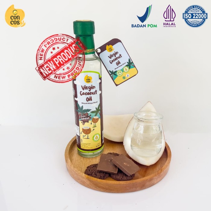 Concos Virgin Coconut Oil VCO Minyak Kelapa Murni Rasa Cokelat 100ml/250ml