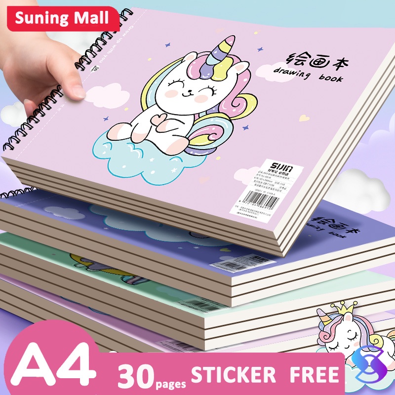 

Children Coloring Book / Buku Mewarnai Anak Balita/Buku Drawing/Buku Coloring A4 30PAGES-Suning Mall
