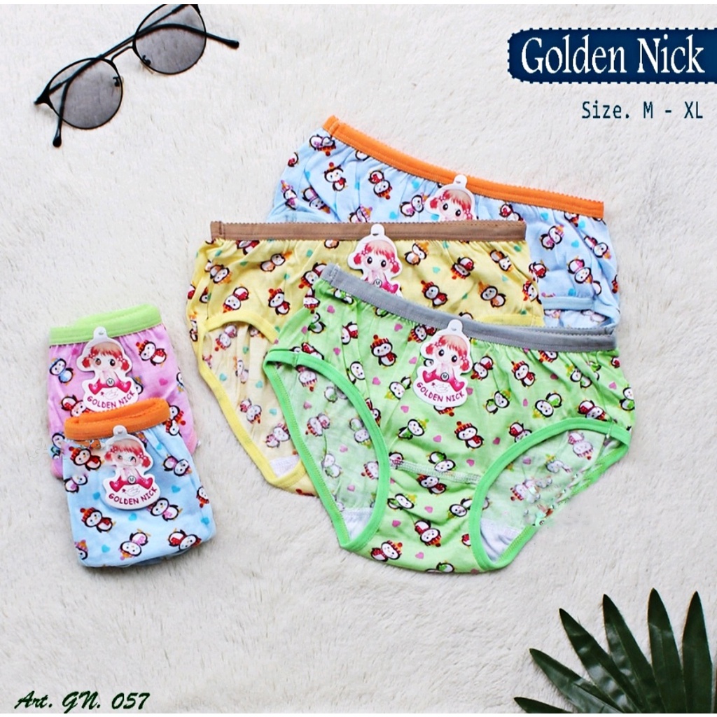 ISI 3 PCS 6 PCS /CD golden Nick / cd anak golden nick  057/045/043/ Celana Dalam Anak / Celana Dalam Bayi / WF STORE