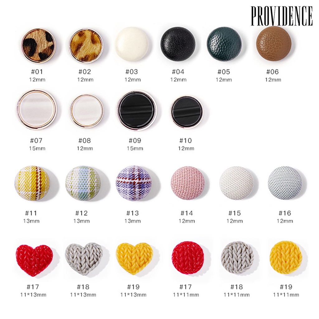 Providence 1 Set Kancing Nail Art DIY Tiga Dimensi Anti Jatuh Untuk Salon / Manicure