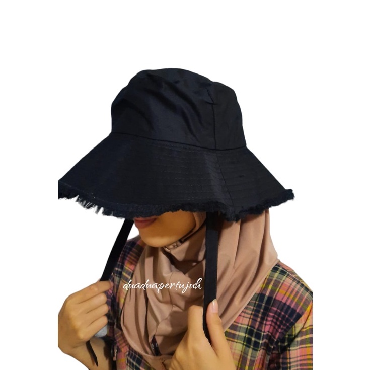 BUCKET HAT RAWIS BUCKET HAT RUMBAI BUCKET LEBAR RAWIS TALI BUCKET WIDE TALI