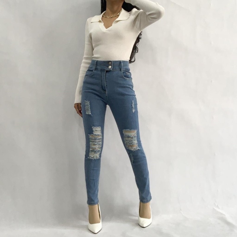 [LUXE.DLABEL] - E65 Jeans | Celana panjang Highwaist wanita Jeans import premium Jeans wanita polos ripped jeans High waist jeans wanita bkk Skinny Jeans High waist Baggy jeans Wideleg Jeans Kulot jeans Boyfriend jeans Wanita Kargo Jeans