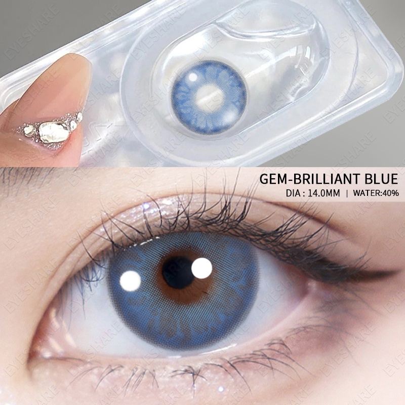 BALI Natural Coloured Big Eye Soft Contact Lens Yearly use Korean Eyes 【COD &amp; ready stock】-1.00 s/d -6.00 Minus Softlens