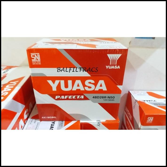 Promo N50 ( 48D26R ) 12V / 50 Ah Aki Basah Yuasa