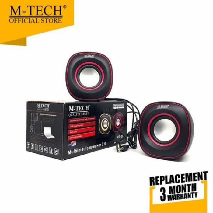 speaker Speaker M-tech mt-06 / speaker multimedia PC komputer laptop mt-06(Z1P5) Portable Suara Jern